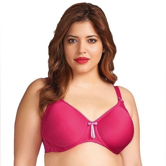 New ELOMI BIJOU 40DDD 36I Underwire Banded Molded Bra EL8720HOK Adjustable Back - Picture 1 of 13